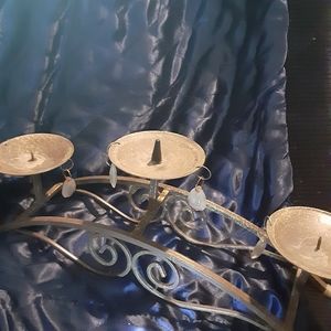 Beautiful metal decor three candle holder